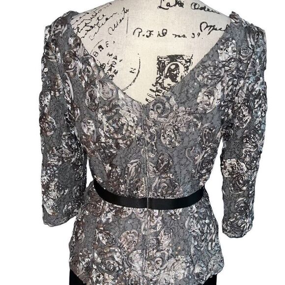 Alex Evenings black and silver two-piece evening wear‎ - Picture 2 of 6